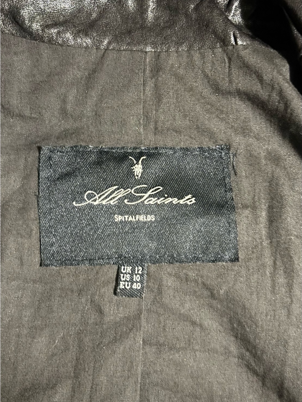 AllSaints Black Leather Jacket